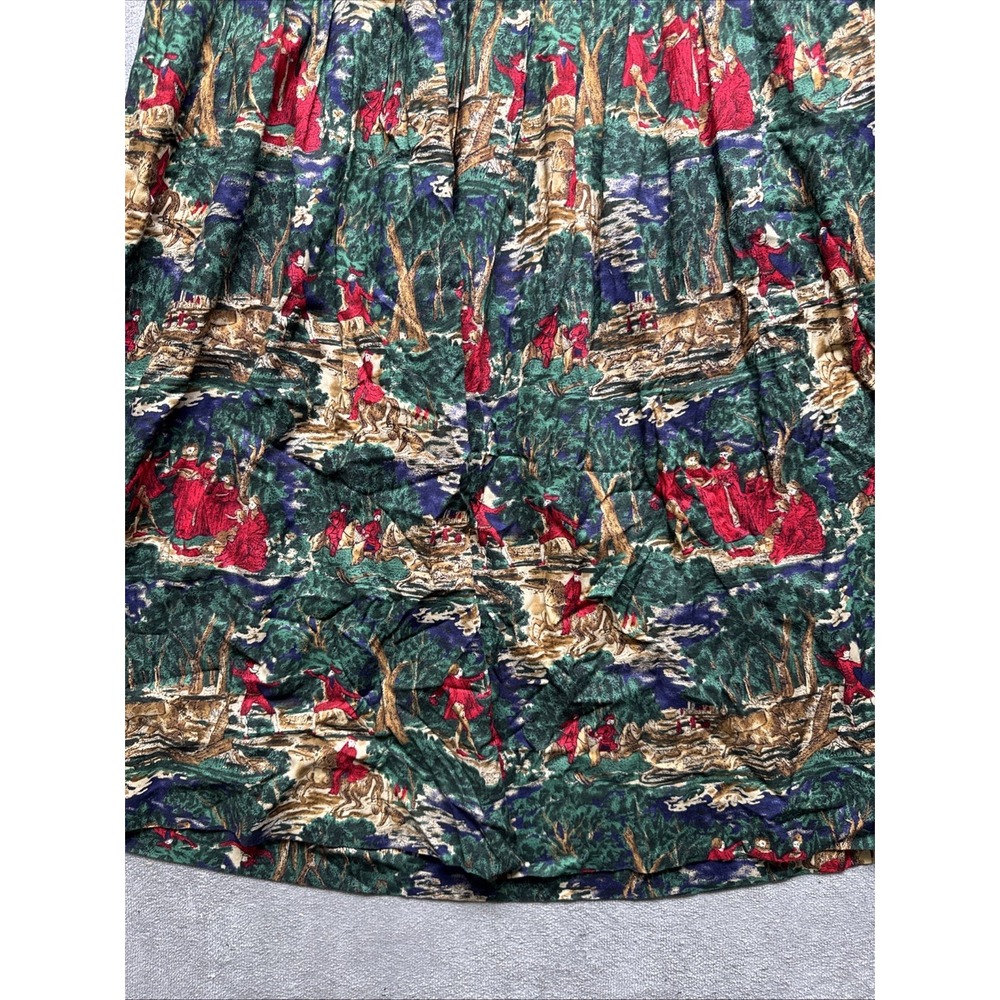 Vintage‎ Lanz Originals Women's Skirt Set 10 Forest Green Maxi Pleated Country - Picture 11 of 16